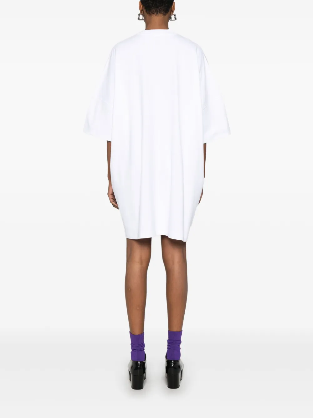 Moschino Mini-jurk met tekst Wit