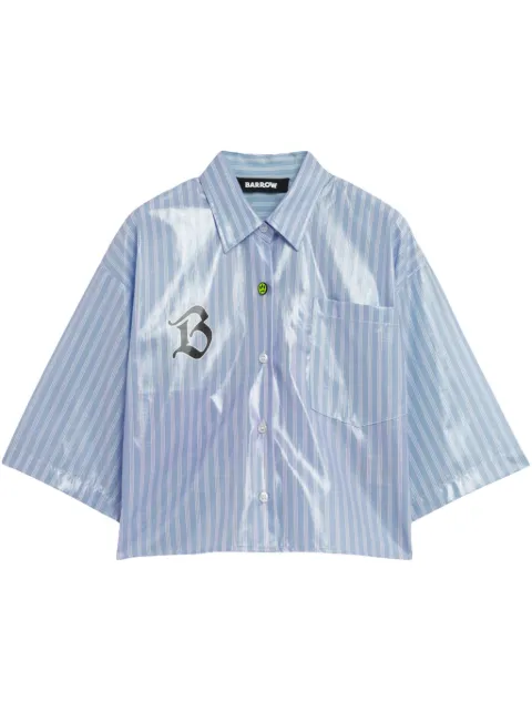BARROW camisa con rayas estampadas