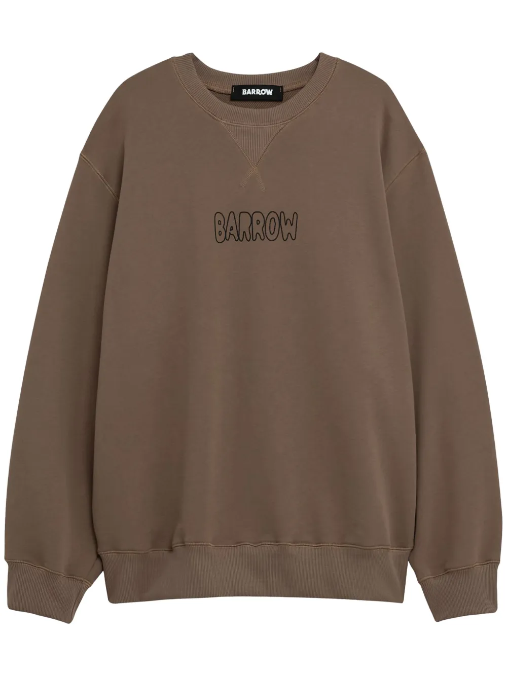BARROW Sweater met logoprint Bruin