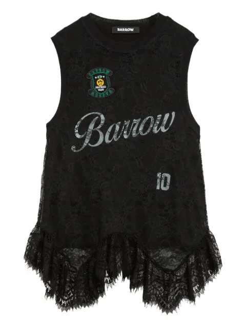BARROW lace-pattern tank top