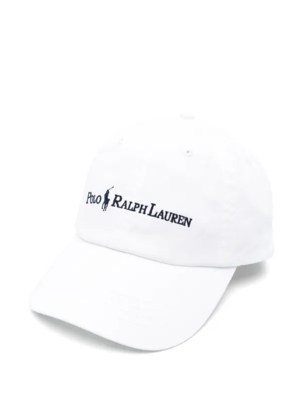 Polo Ralph Lauren Cappello Da Baseball In Twill Di Cotone Bianco