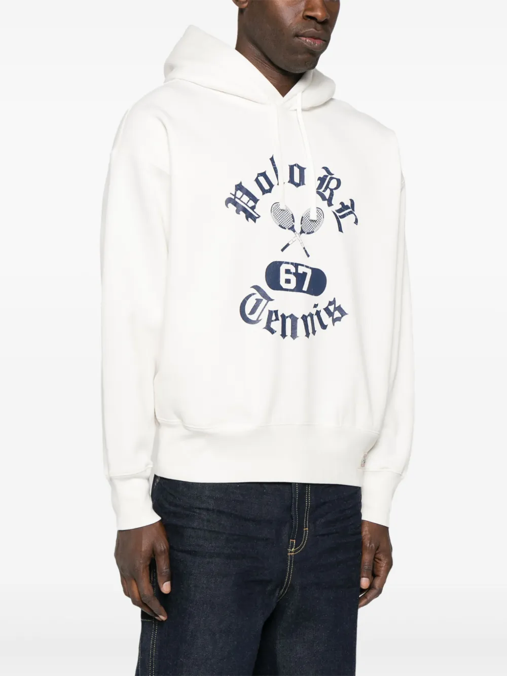Polo Ralph Lauren Hoodie met slogan-print Wit