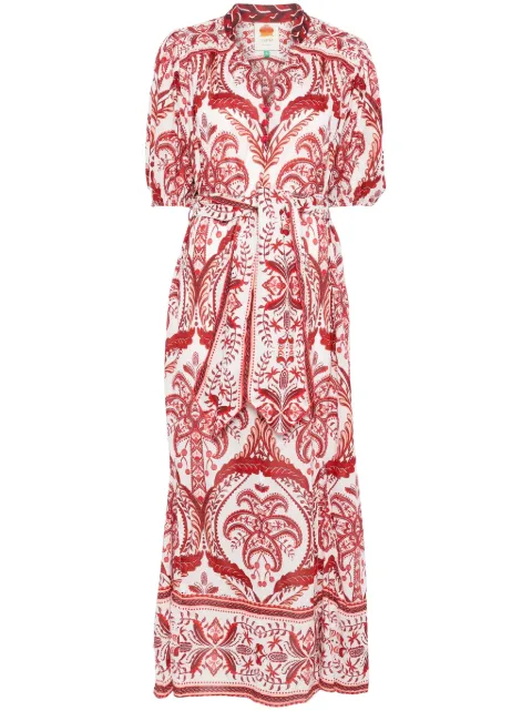 FARM Rio vestido largo Tropical Cameo