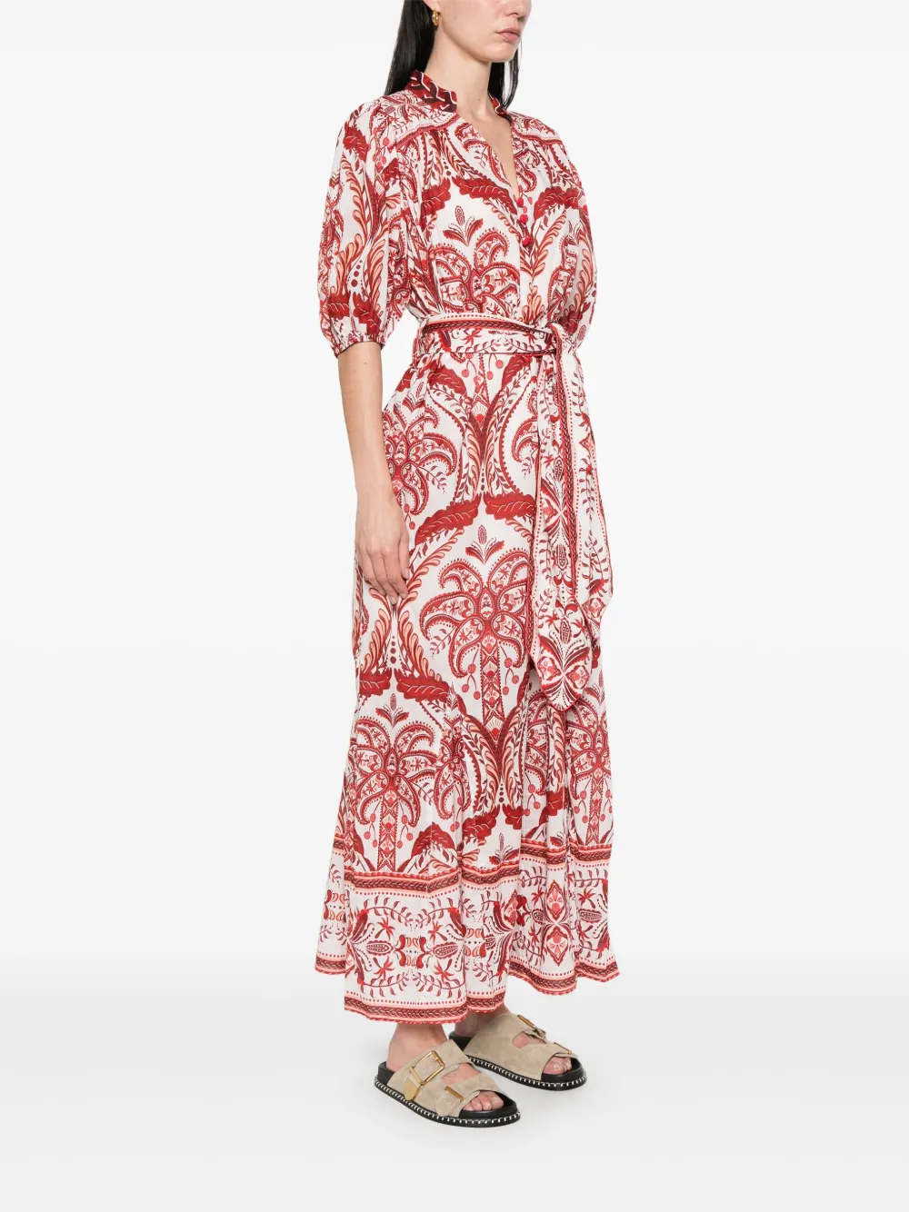 FARM Rio Tropical Cameo maxi-jurk Wit