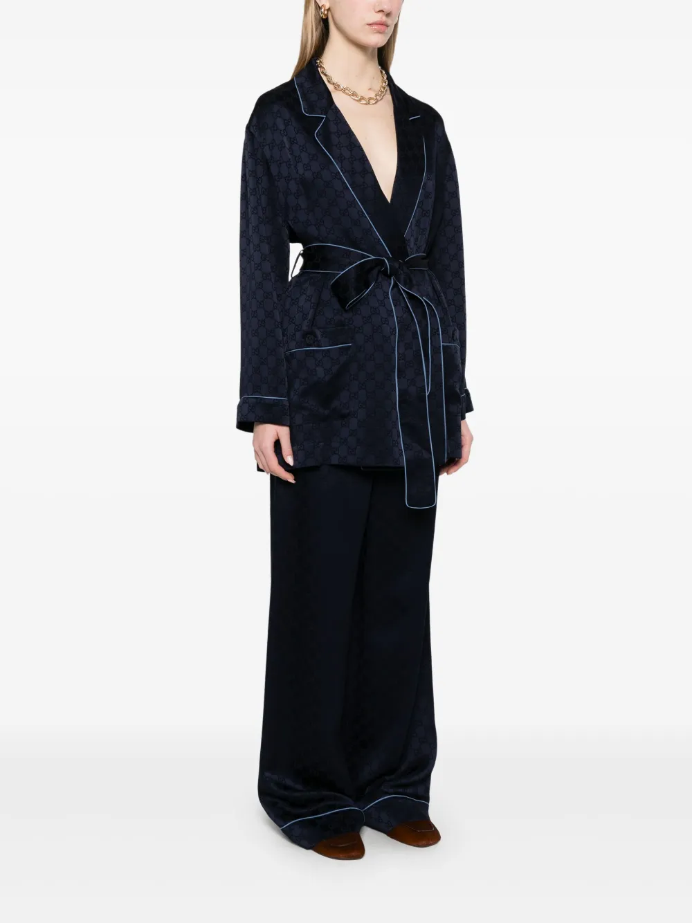 Gucci Jack met GG-jacquard Blauw