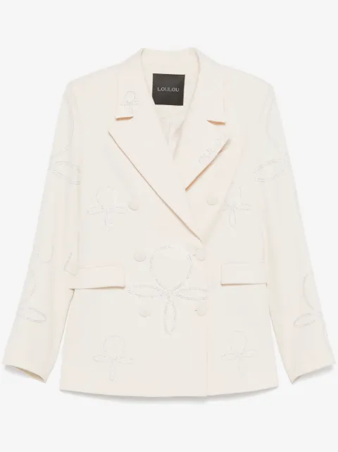 Loulou blazer con detalles de strass