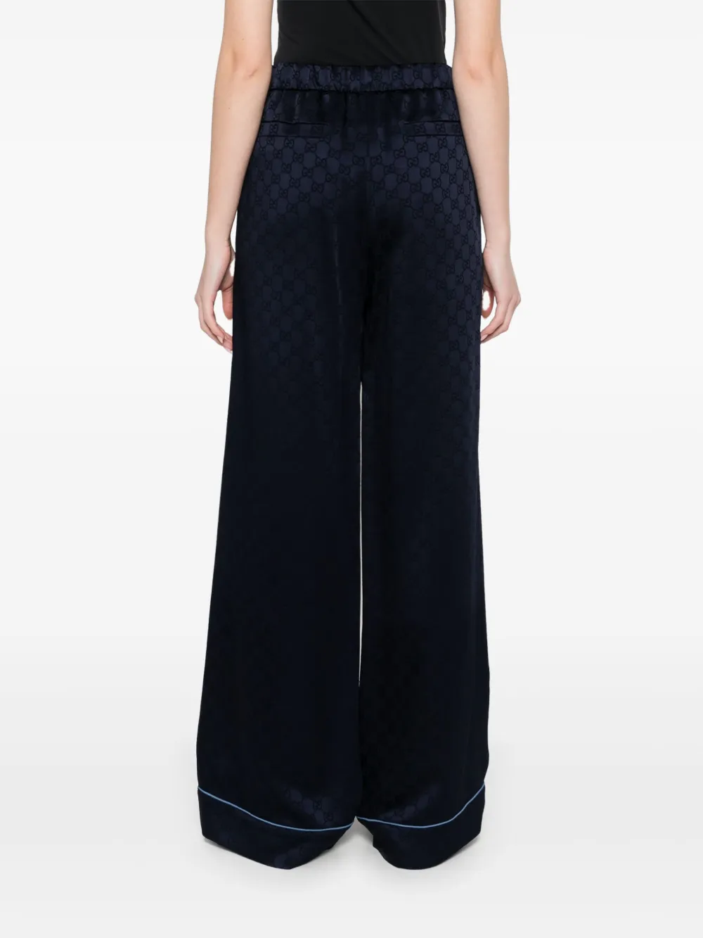 Gucci Broek met GG-jacquard Blauw