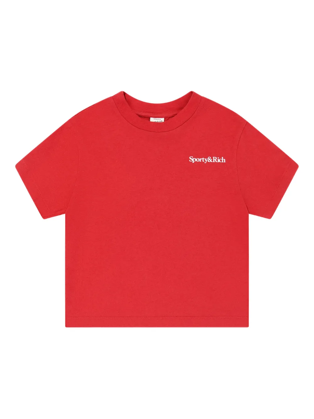 SPORTY & RICH KIDS Eat More Veggies T-shirt Rood