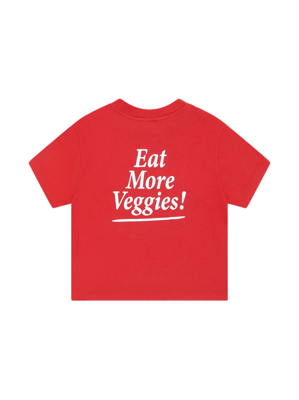 SPORTY & RICH KIDS Eat More Veggies T-shirt Rood