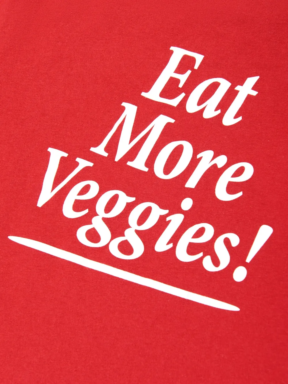 SPORTY & RICH KIDS Eat More Veggies T-shirt Rood