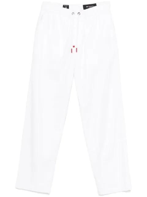 Kiton pantalones con parche del logo