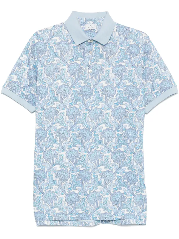 ETRO ペイズリー ポロシャツ | ブルー | FARFETCH JP
