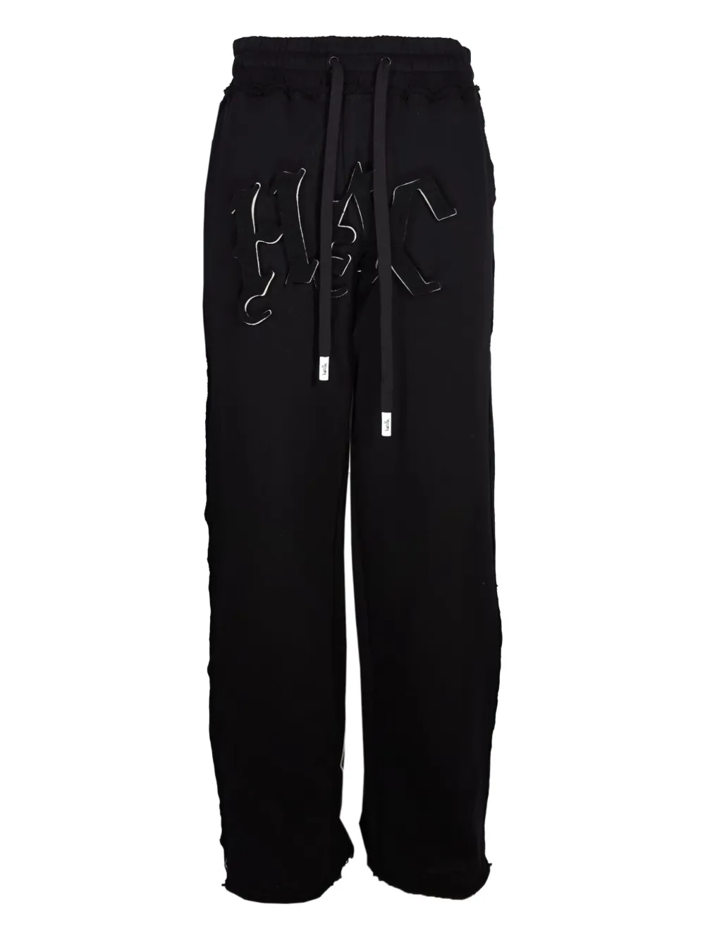 Haculla Gebreide broek met logo Zwart