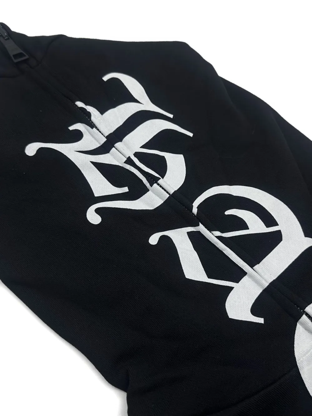 Haculla Hoodie met grafische print en rits Zwart