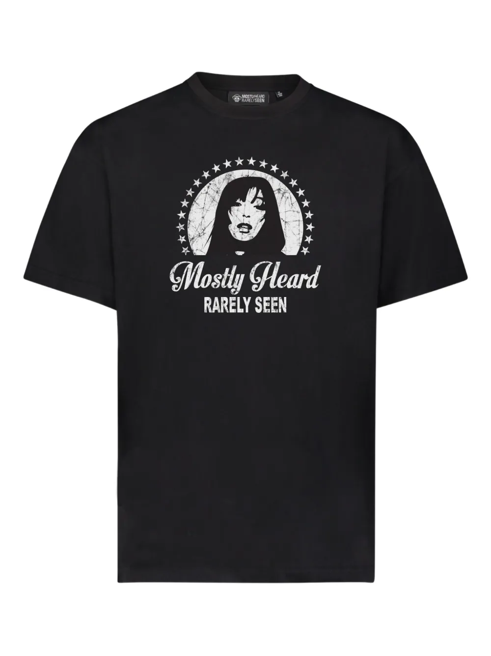 Mostly Heard Rarely Seen Paramount katoenen T-shirt met grafische print Zwart