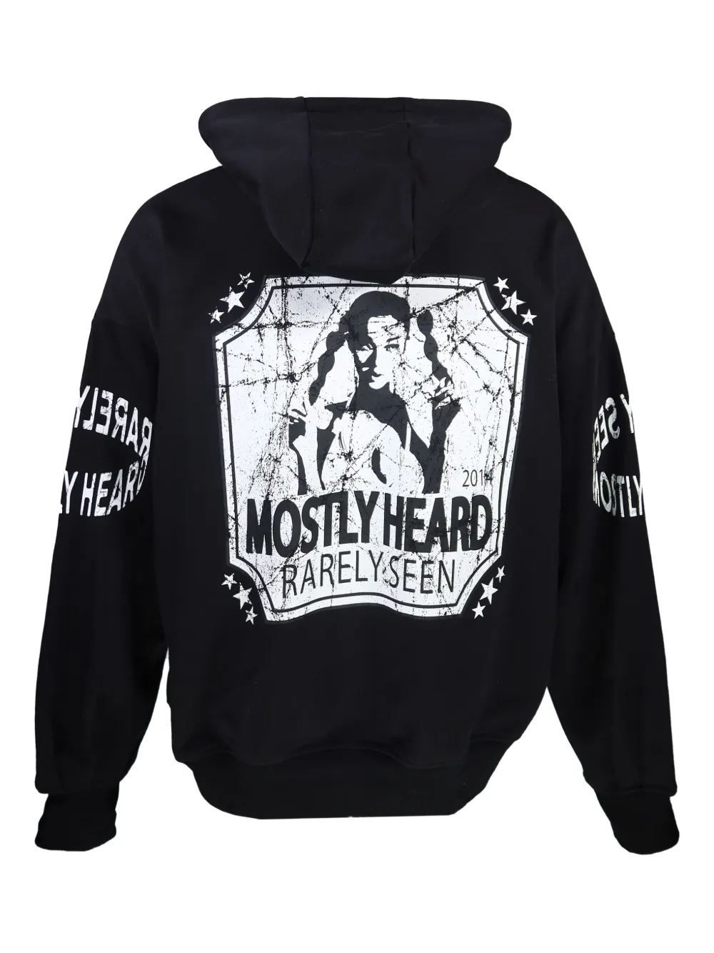 Mostly Heard Rarely Seen Paramount hoodie met grafische print Zwart