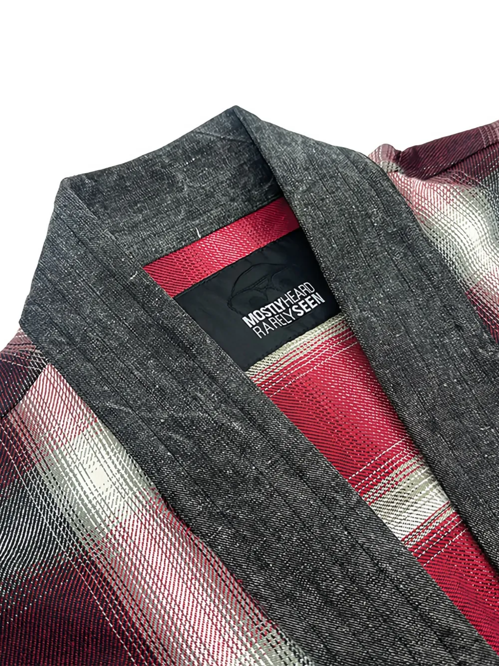 Mostly Heard Rarely Seen Geruit shirtjack met gesp Rood