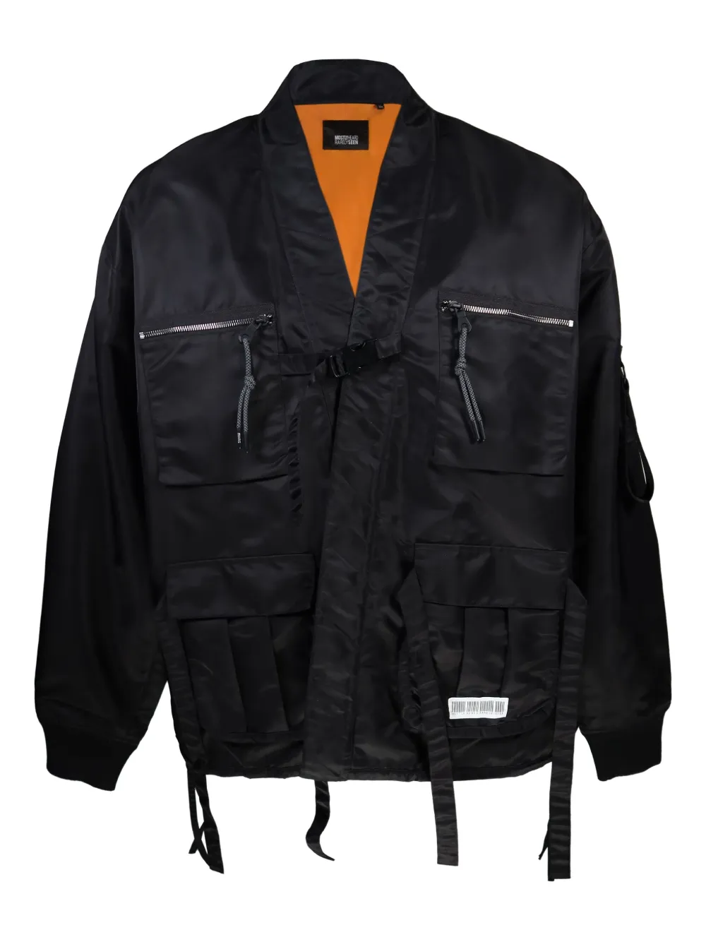 Mostly Heard Rarely Seen Bomberjack met geborduurd logo Zwart