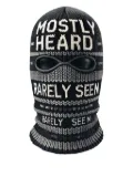 Mostly Heard Rarely Seen logo-intarsia ski mask - Black