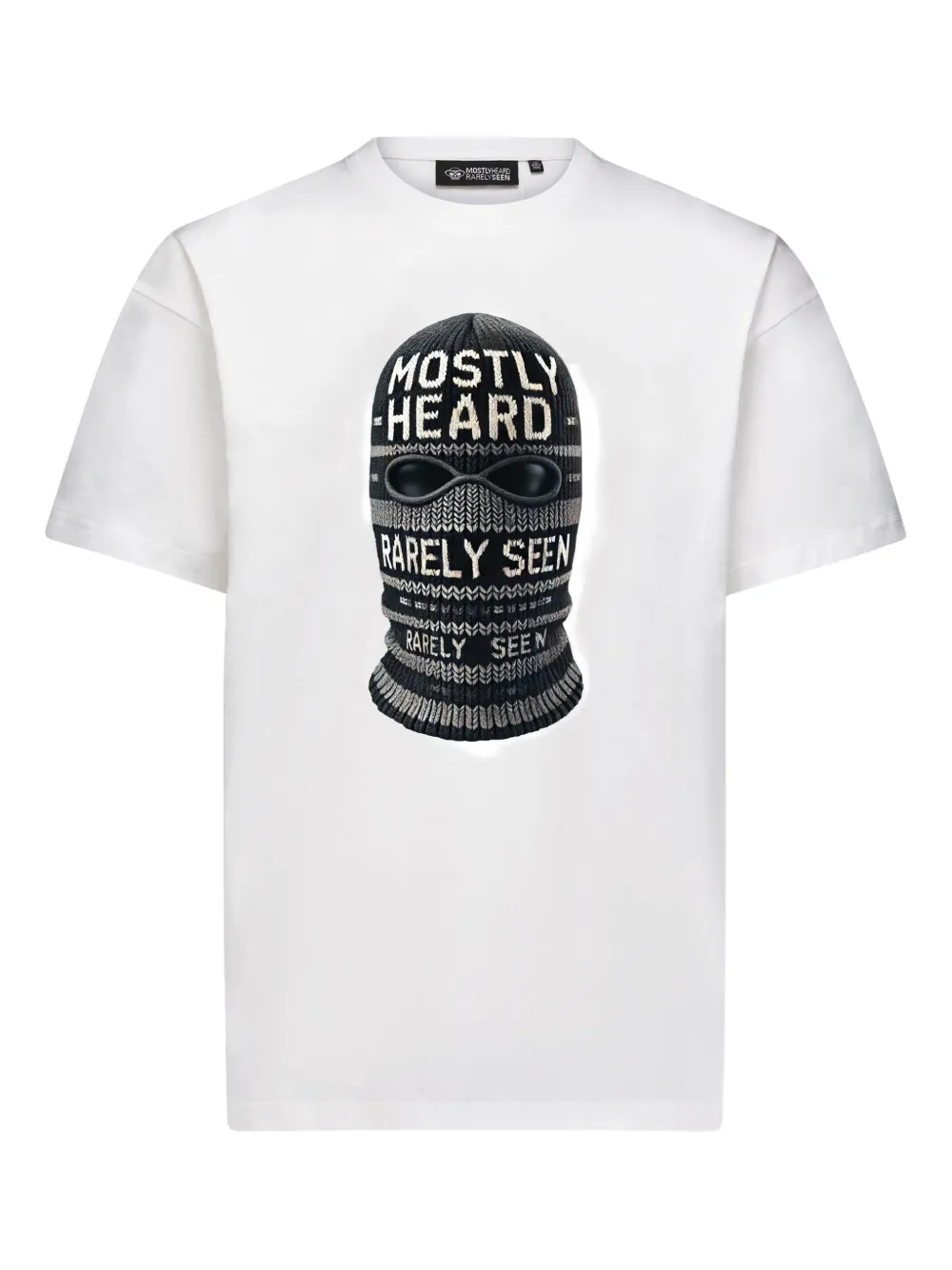 Mostly Heard Rarely Seen Ski Mask katoenen T-shirt Wit
