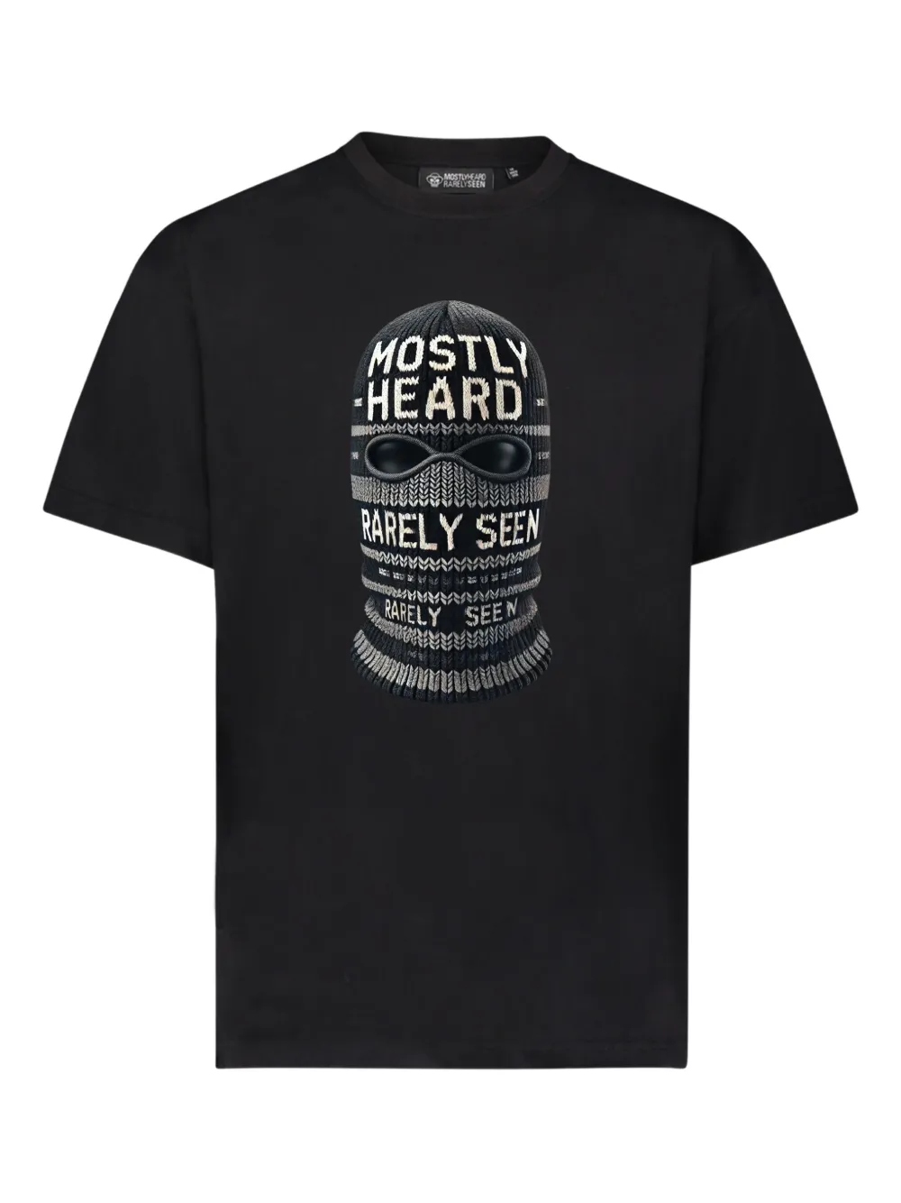 Mostly Heard Rarely Seen Ski Mask katoenen T-shirt Zwart