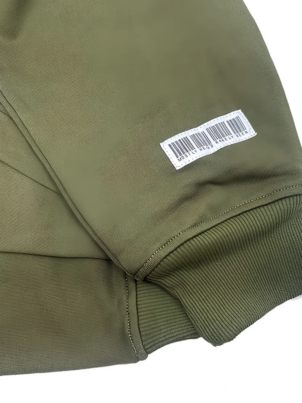 Mostly Heard Rarely Seen Hoodie met kabelgebreide print Groen