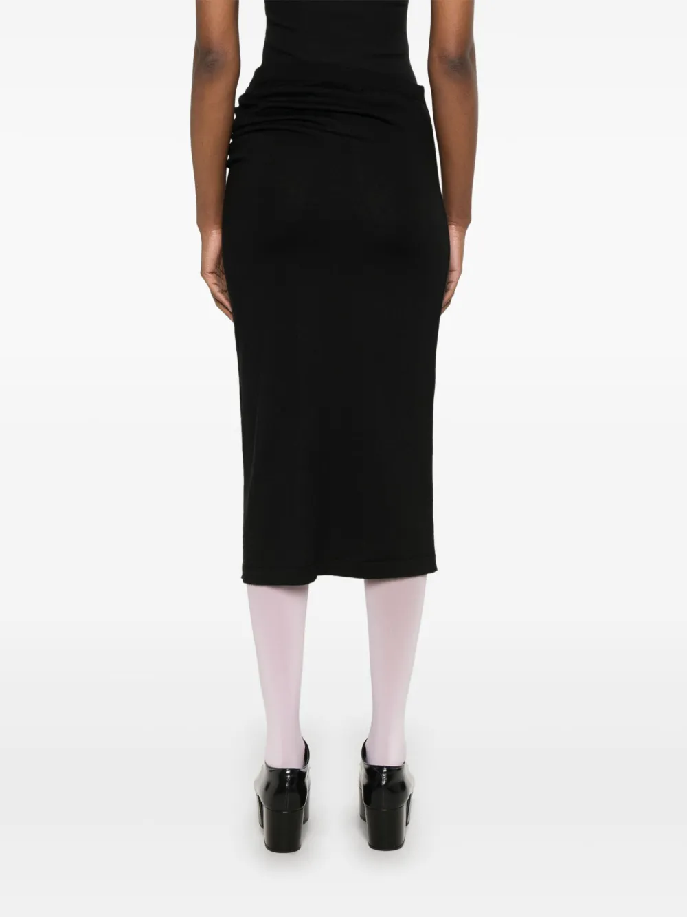 Moschino Asymmetrische midi-jurk Zwart