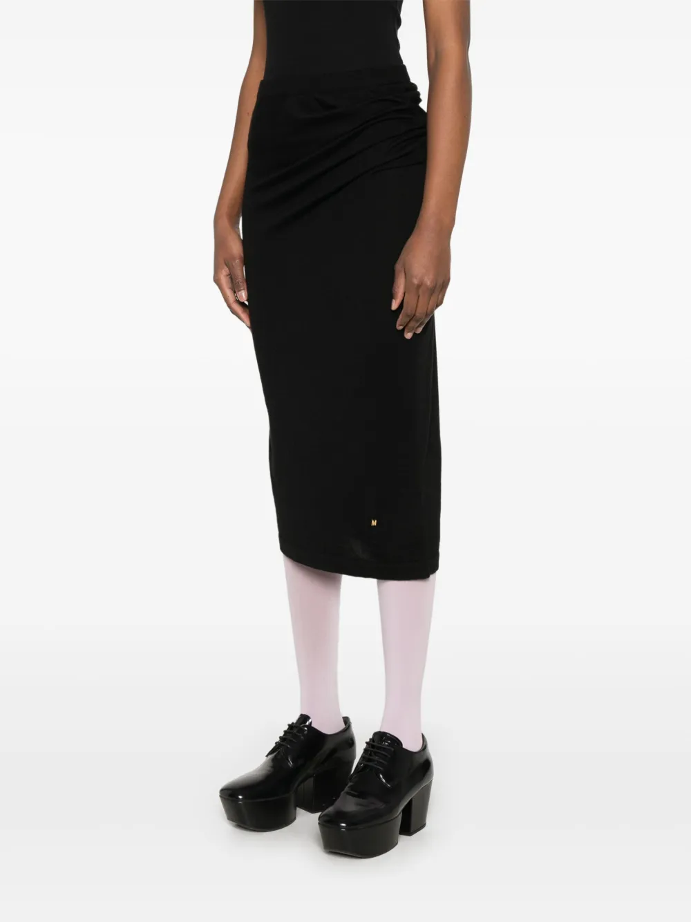 Moschino Asymmetrische midi-jurk Zwart