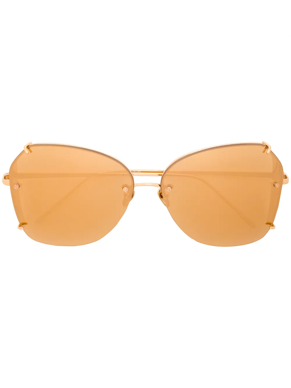 Linda Farrow geometric-frame sunglasses | Metallic | Image 1