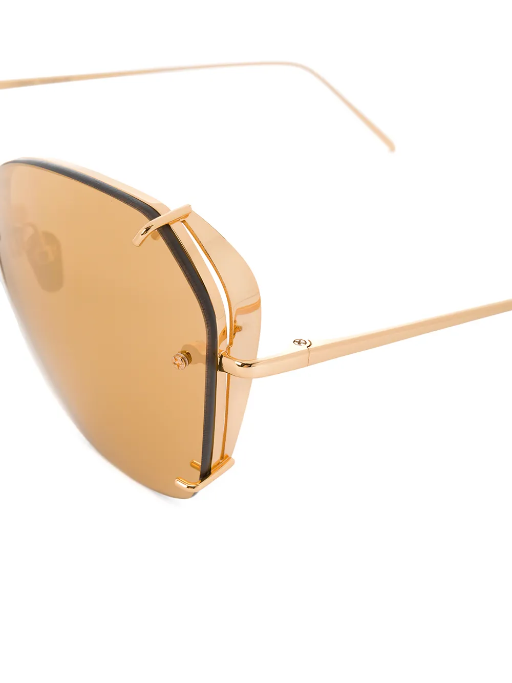 Linda Farrow pilotenbril Metallic
