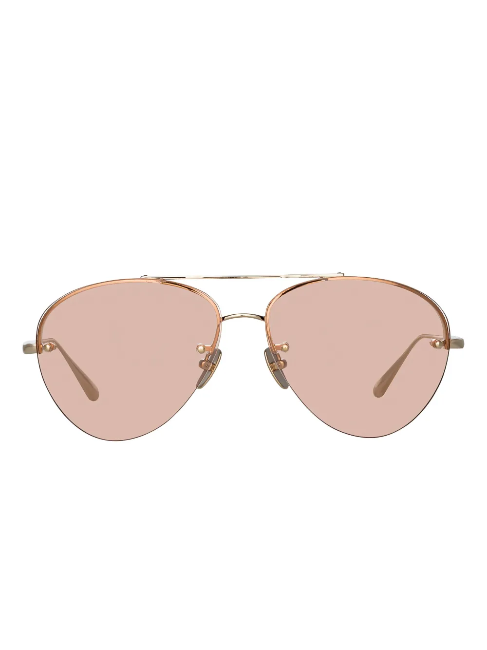Linda Farrow pilot-frame sunglasses | Gold | Image 1