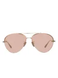 Linda Farrow pilot-frame sunglasses - Gold