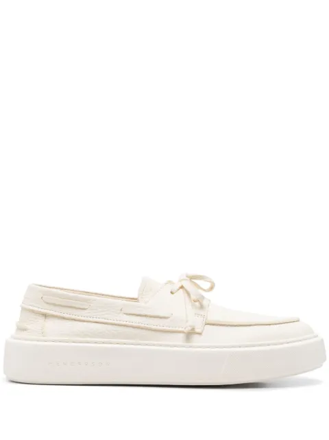 Henderson Baracco leather boat shoes