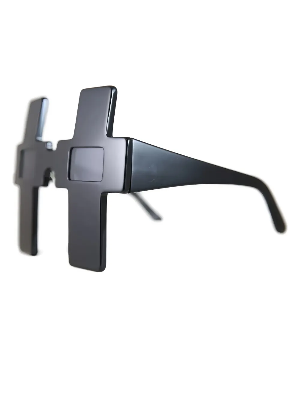 Linda Farrow cross-frame sunglasses - Zwart
