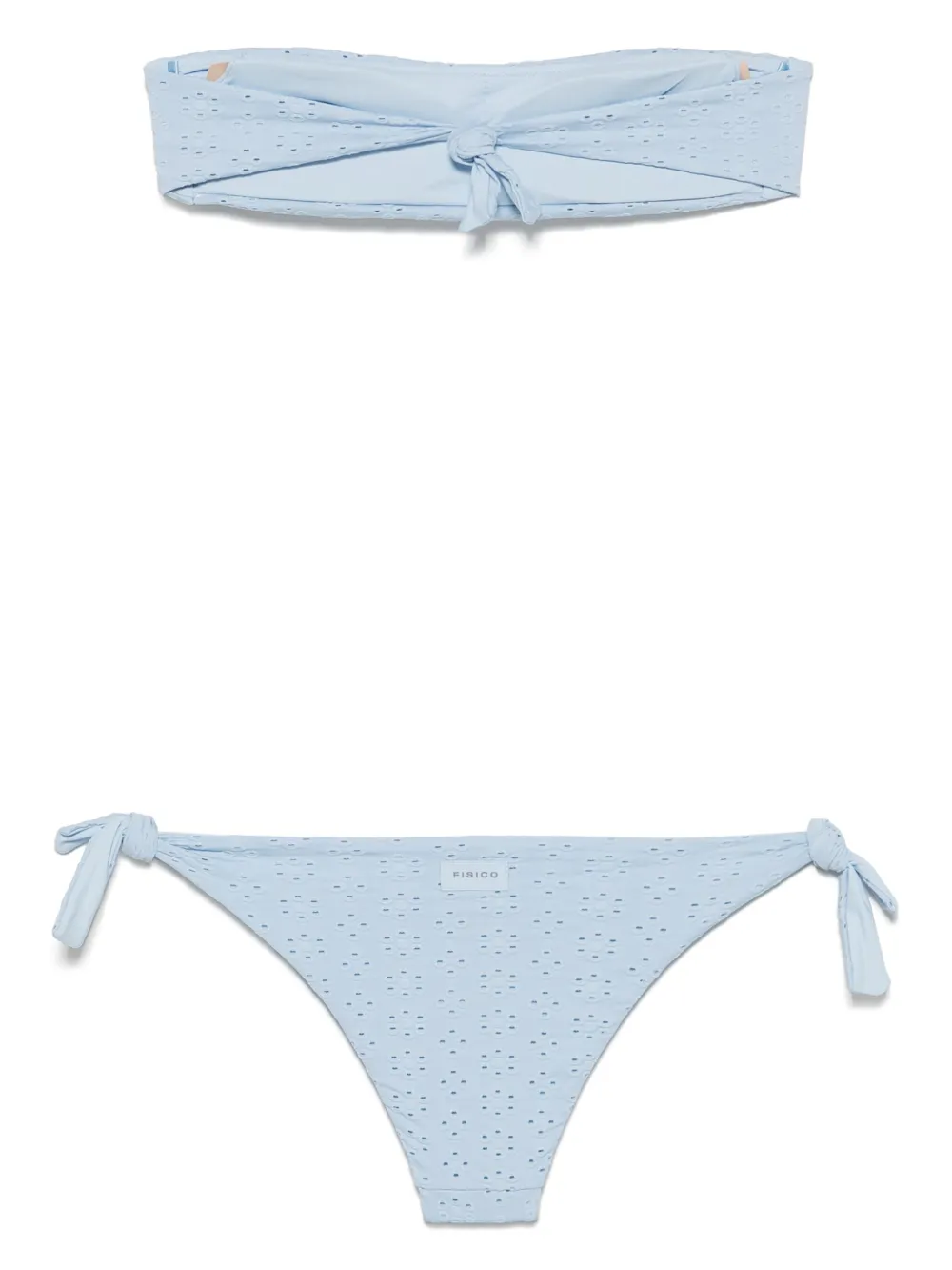 Fisico Broderie anglaise bikinitop - Blauw