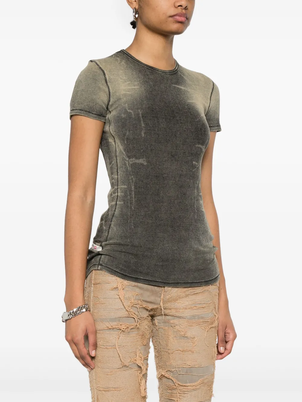 Diesel T-Hans T-shirt Geel