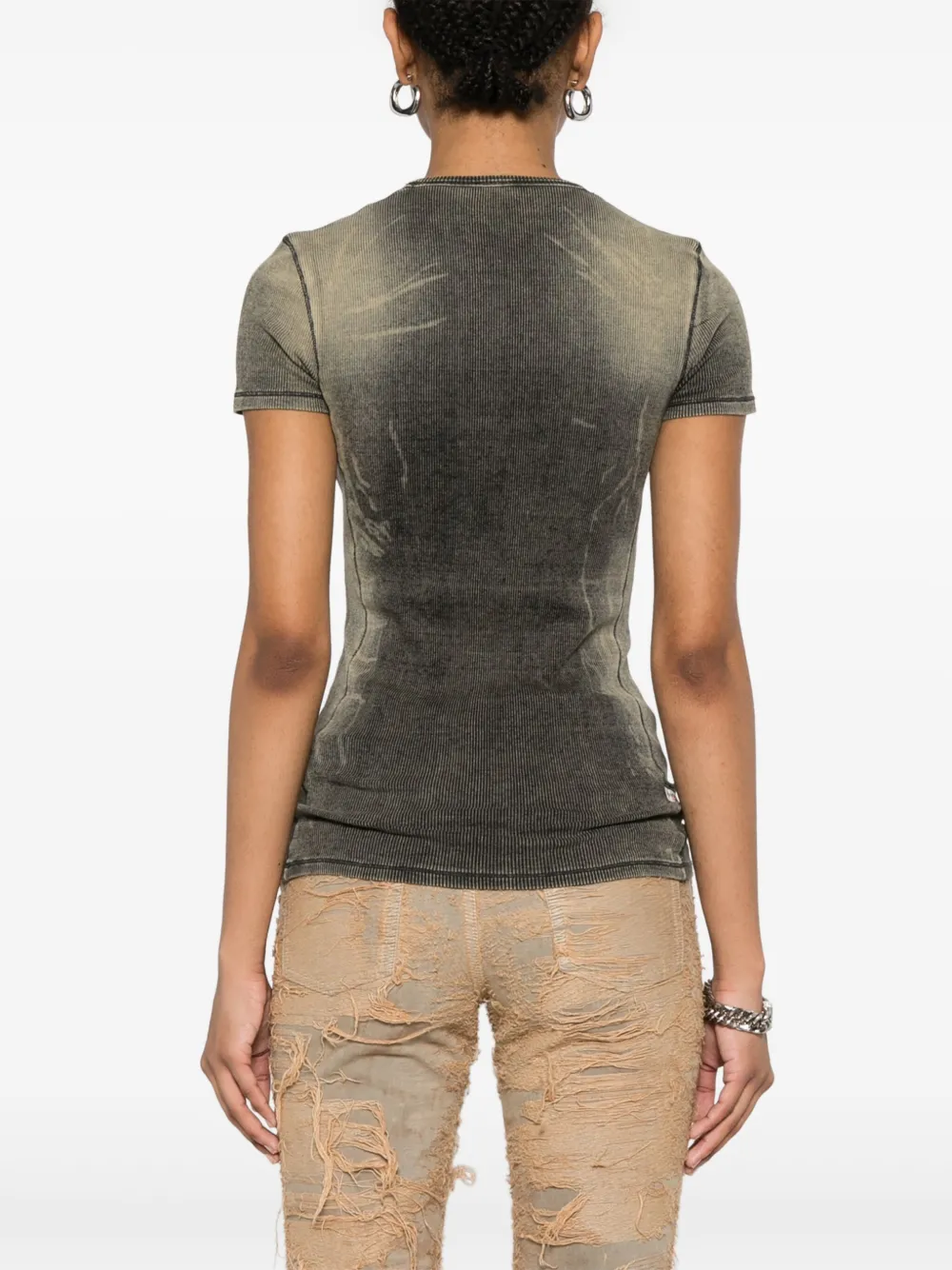 Diesel T-Hans T-shirt Geel