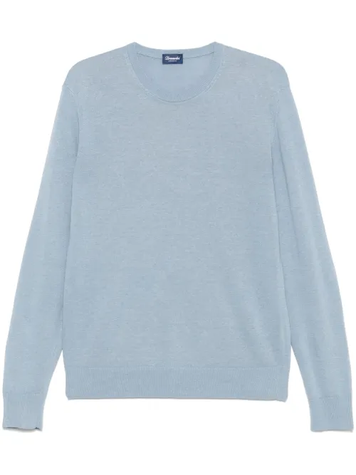 Drumohr pull en maille fine - Bleu - Drumohr - Modalova