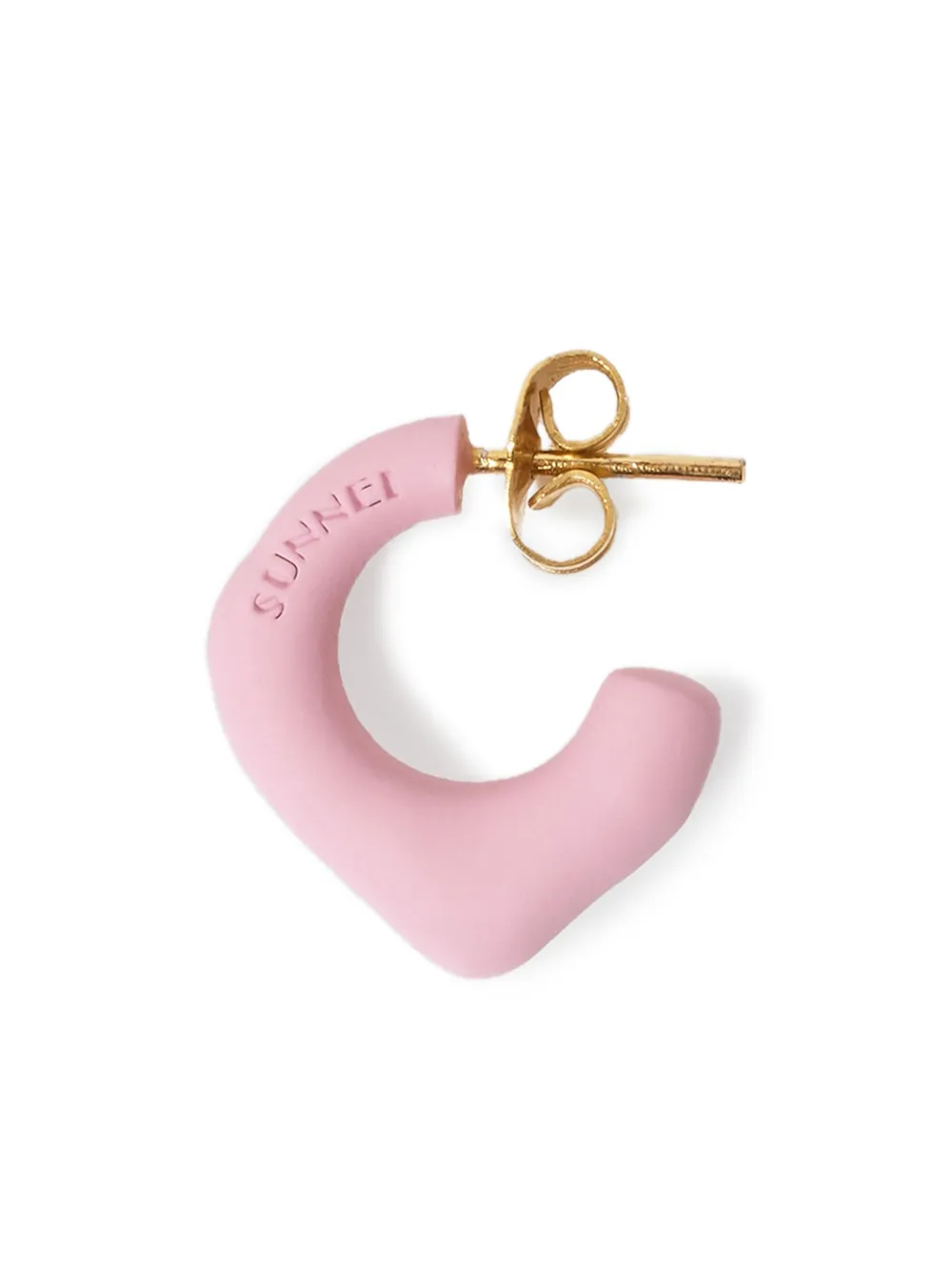 Sunnei Half-hoop Earrings In Gold