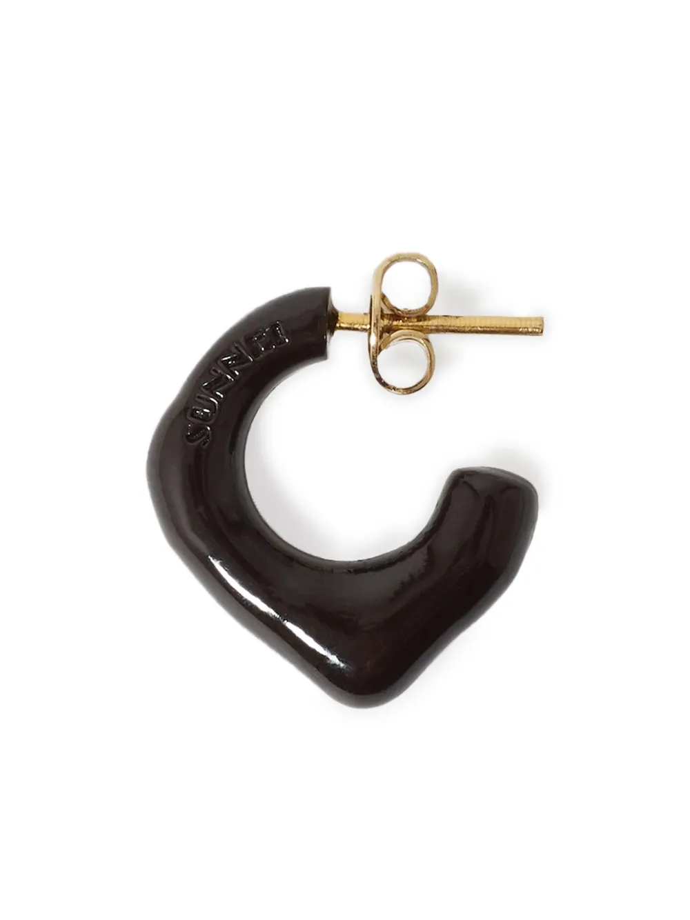 Sunnei Half-hoop Earrings In Gold