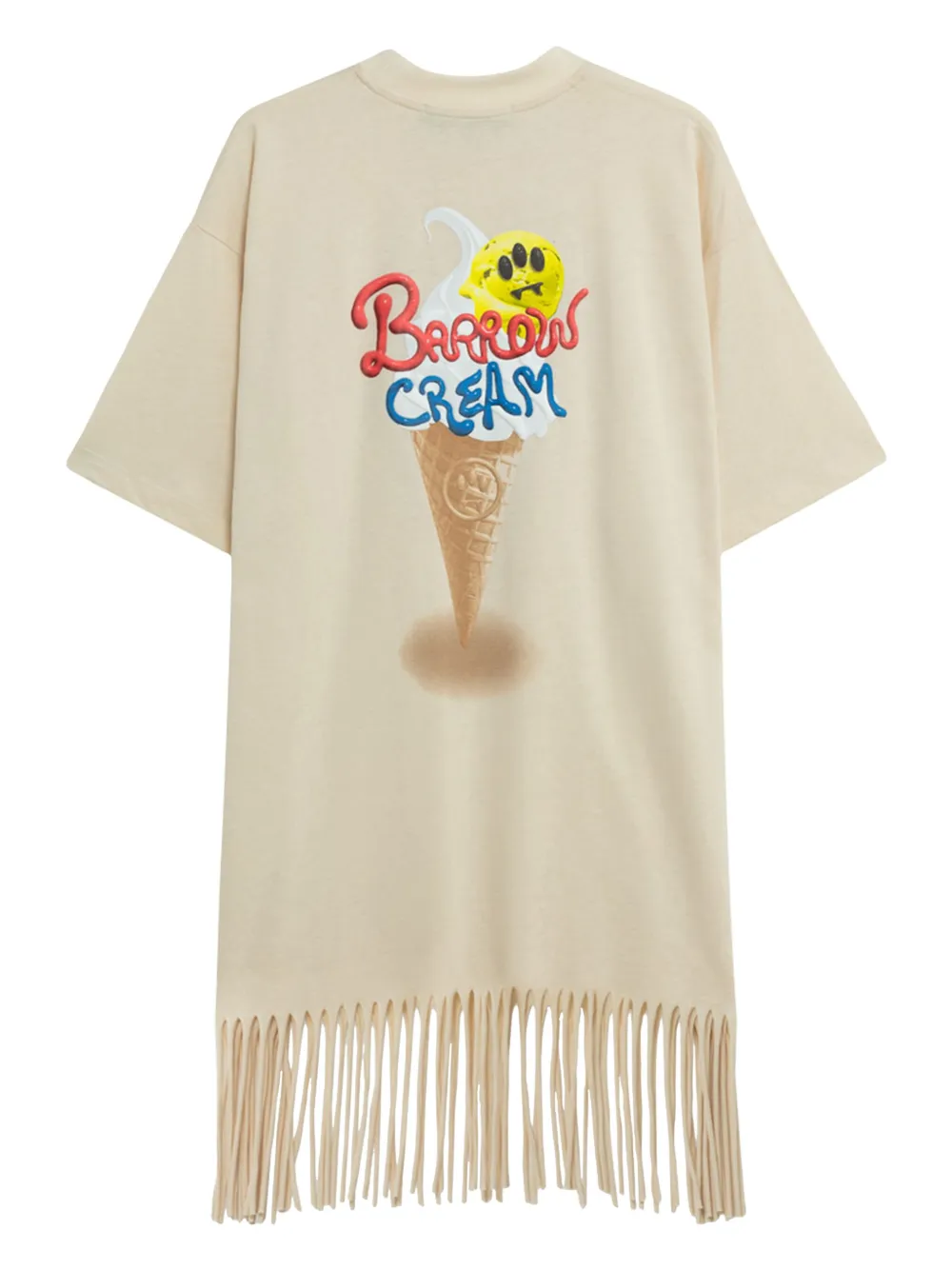 BARROW Jurk met franje Beige