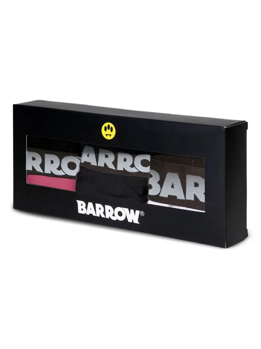 BARROW Drie triangel bh's met logoband Zwart