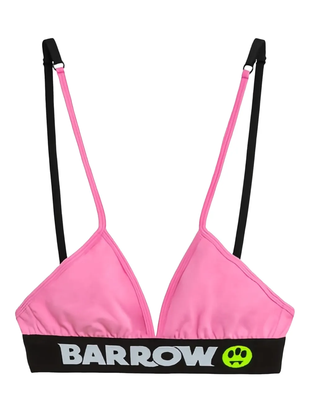 BARROW Drie triangel bh's met logoband Zwart