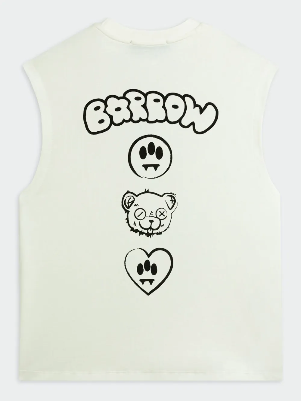 BARROW graphic-print tank top - Wit