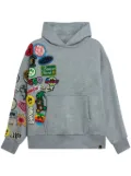BARROW patch-detail hoodie - Grey