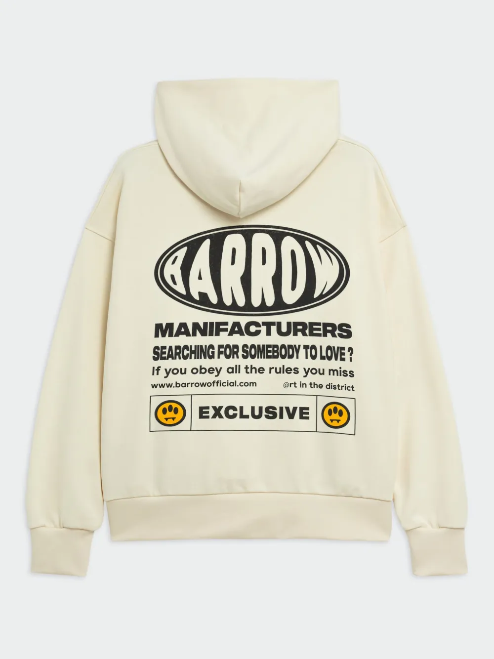 BARROW logo-print hoodie - Beige