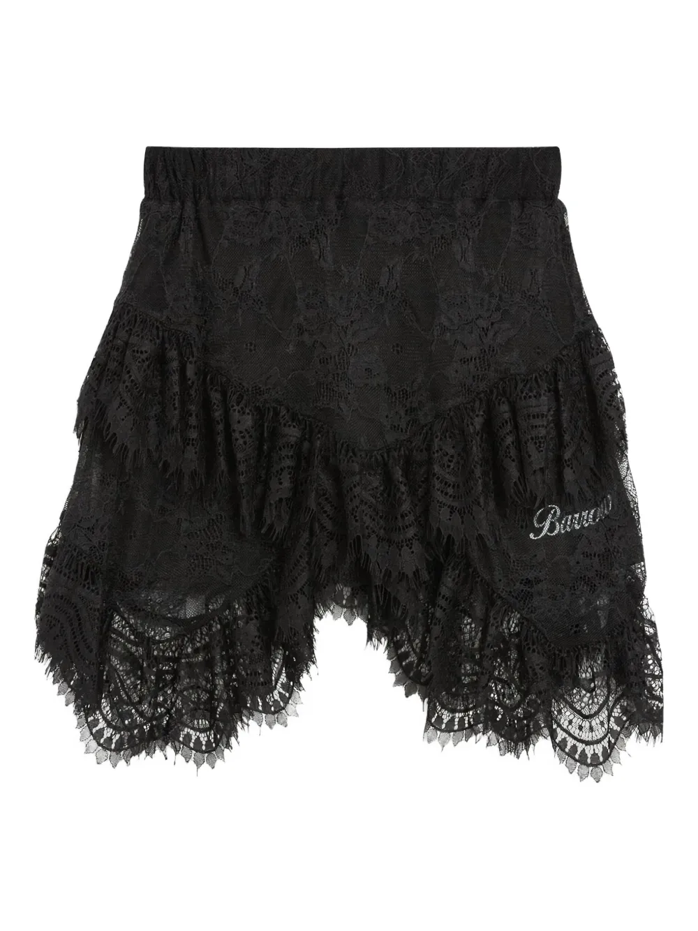 BARROW lace ruffled shorts | Black | Image 1