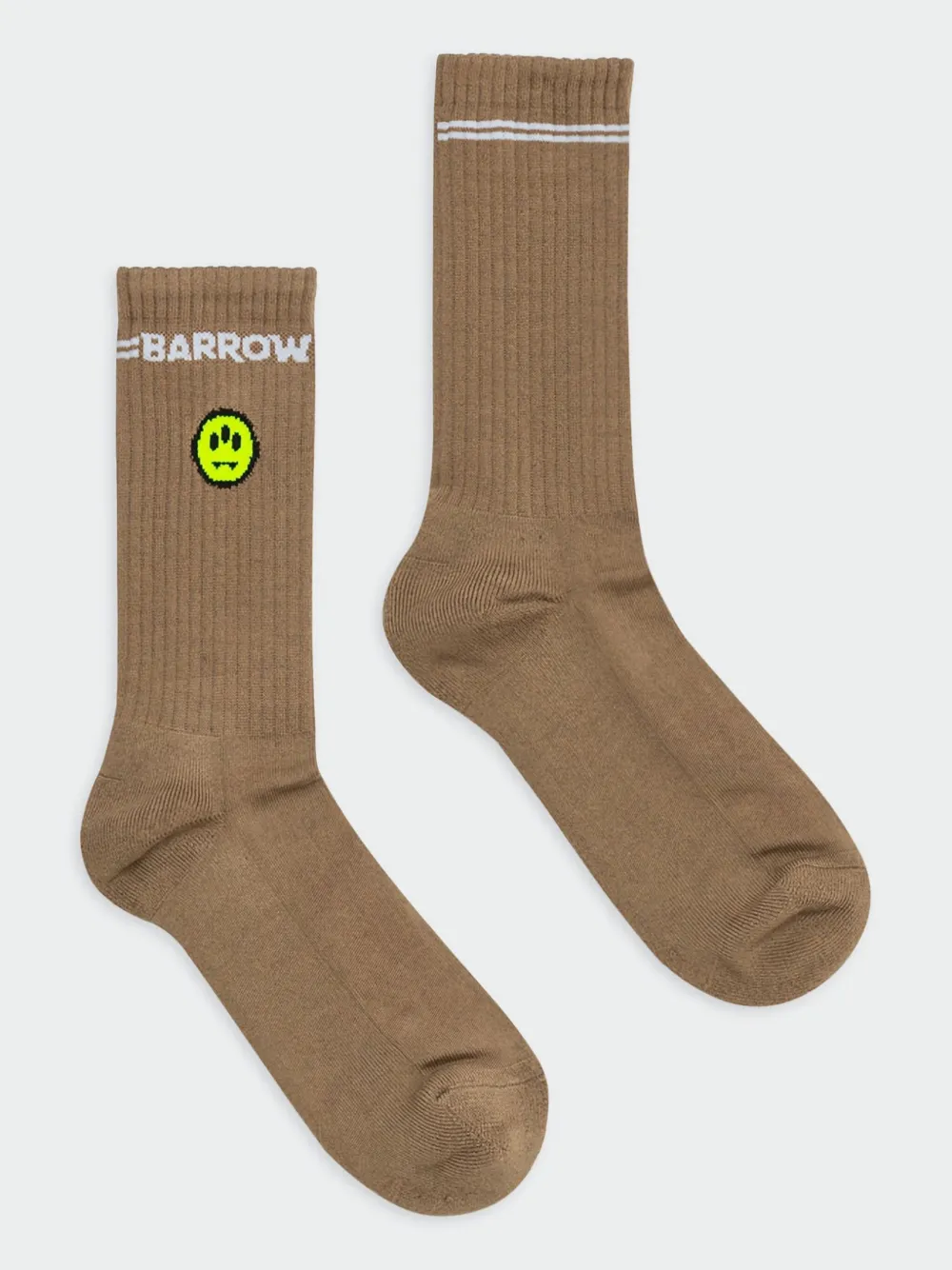 Barrow Logo Print Socks In Neutrals
