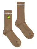 BARROW logo print socks - Neutrals