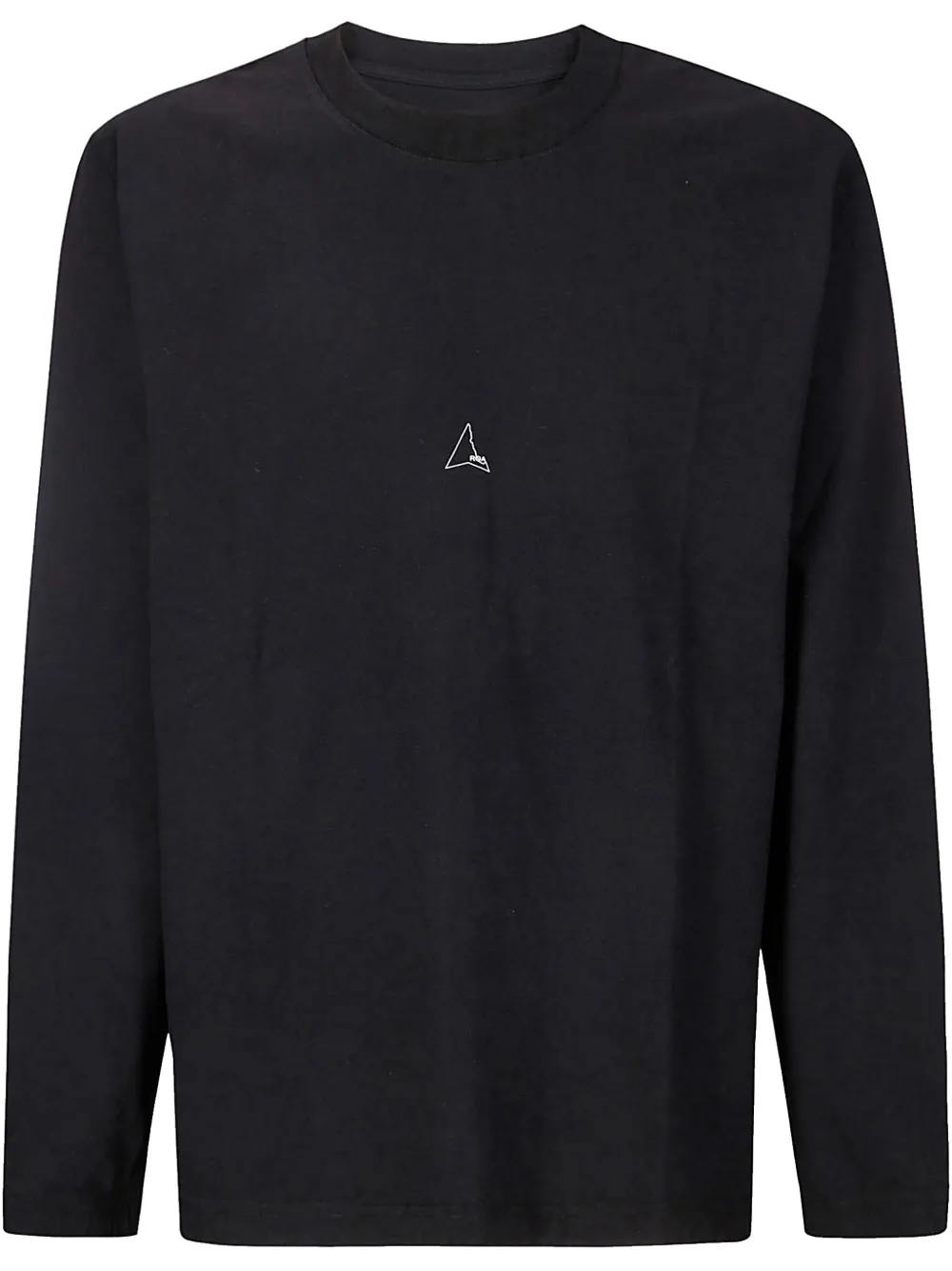ROA T-shirt met logo Zwart